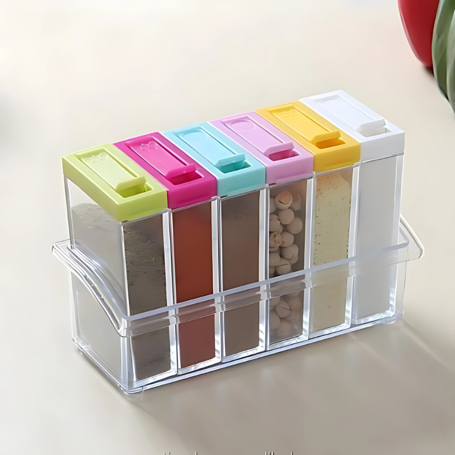 6 Pcs Spices Jar Set