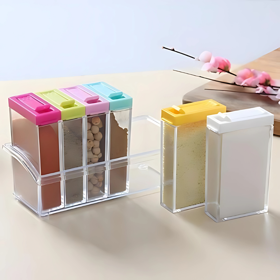 6 Pcs Spices Jar Set