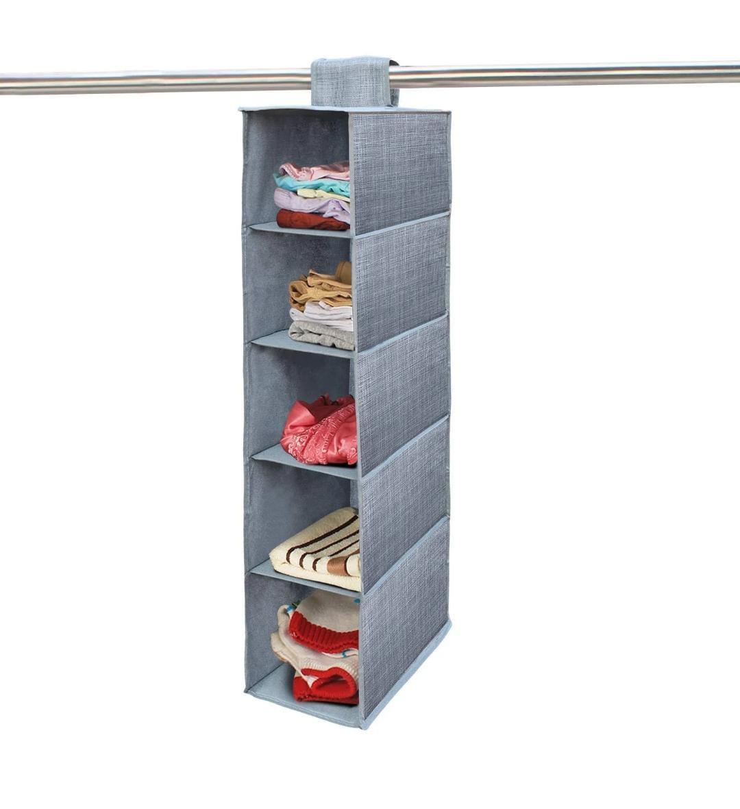Versatile Grey Wardrobe Organizer- Easy to Use