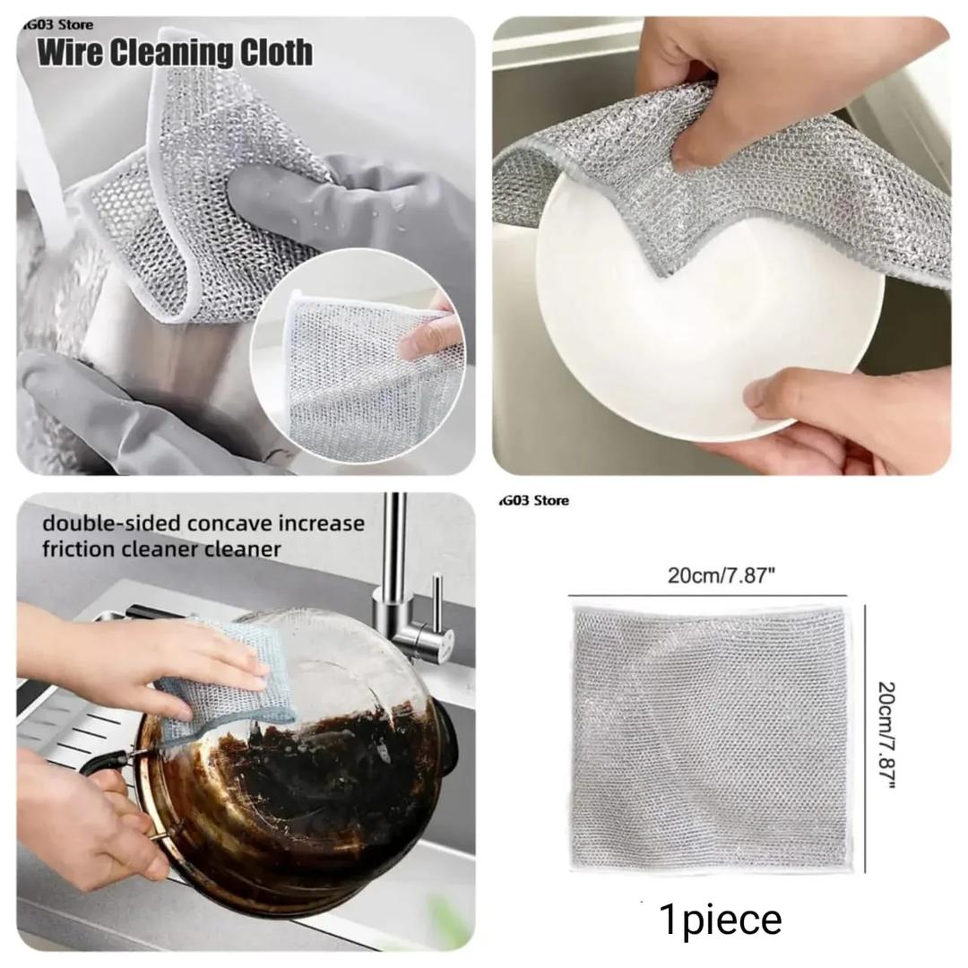 Wired Dish Washing Cloth- Pack of 10