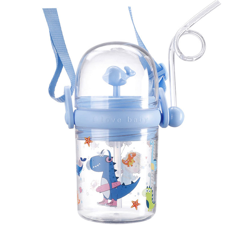 Children Whale Spray Cup Sippy Bottle Cartoon Baby With Sippy Kettle Outdoor Portable Children’s Cup (random Color)