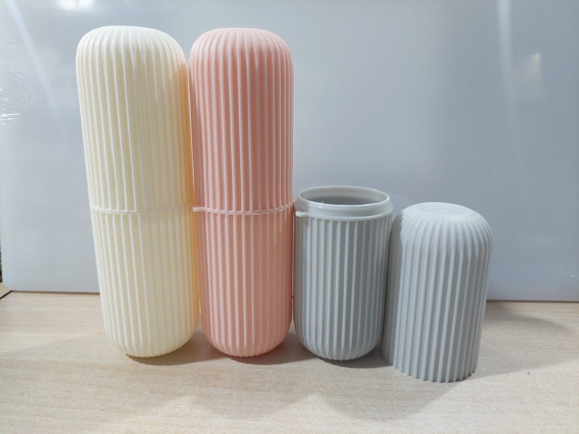 Portable Toothbrush Holder Toothpaste Storage Cup Household Travel (random Color)