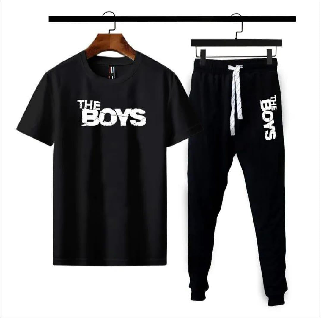2-Piece Men’s Printed Tracksuit – Polyester