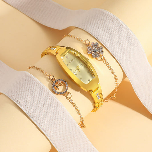 Small Dial Oval Watch Niche Women’s Watch Small Exquisite Bracelet Watch