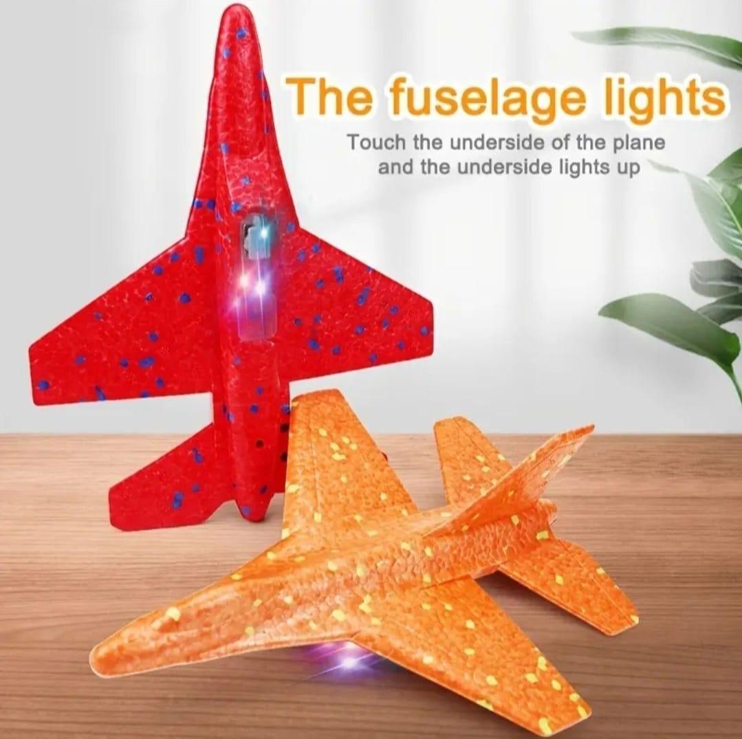 Foam Aircraft Catapult Gun Toy Set (Multicolor)