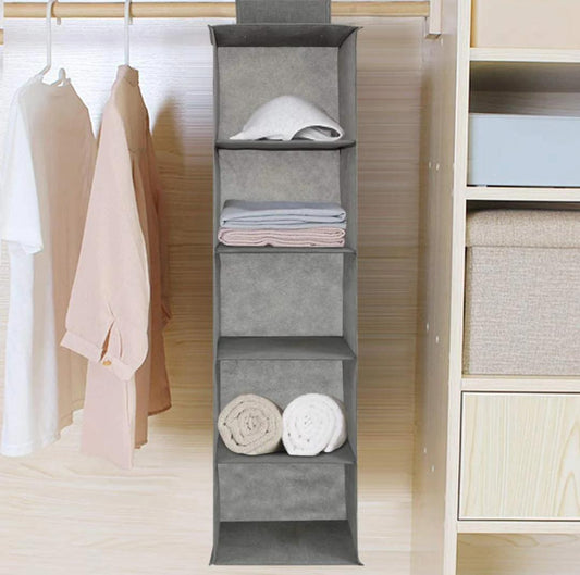 Versatile Grey Wardrobe Organizer- Easy to Use