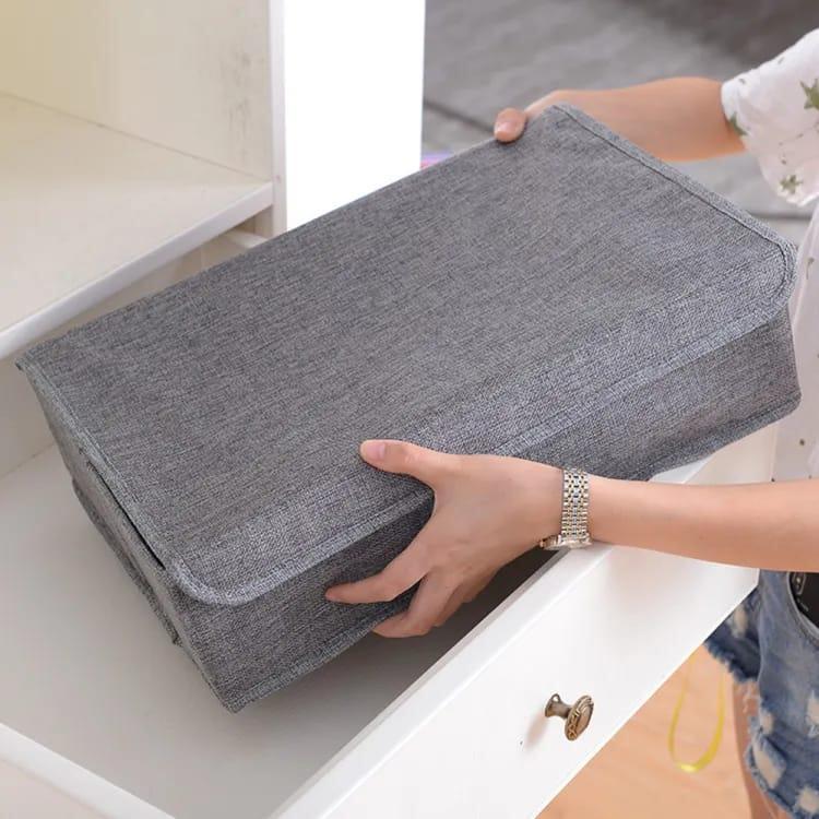 Durable Grey Wardrobe Organizer- Efficient Storage Solution