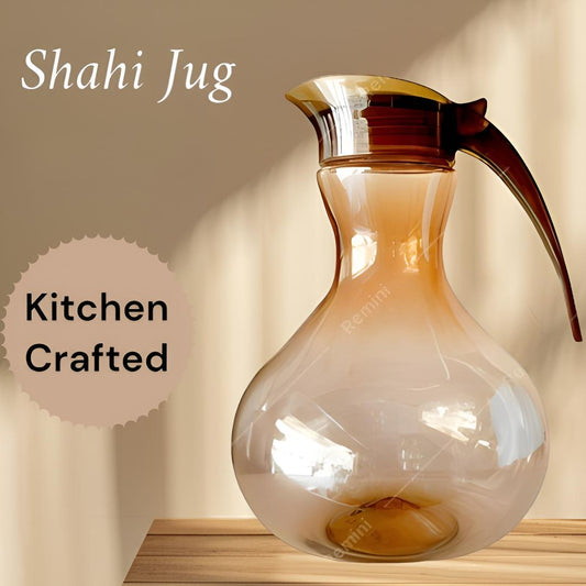 Stylish Plastic Water Jug- 1 Pc for Kitchen Needs, 1.75 Liter