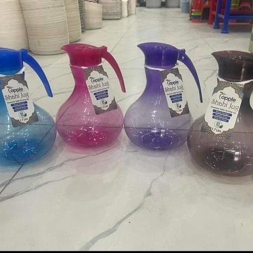 Stylish Plastic Water Jug- 1 Pc for Kitchen Needs, 1.75 Liter
