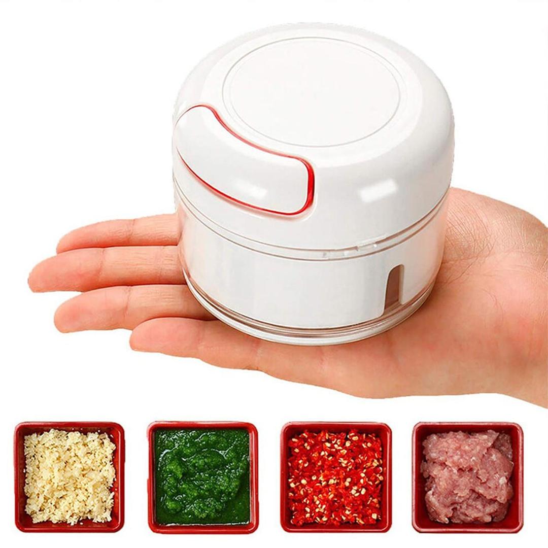 Durable Stainless Steel Manual Food Chopper- 1 Pc for Effortless Food Prep