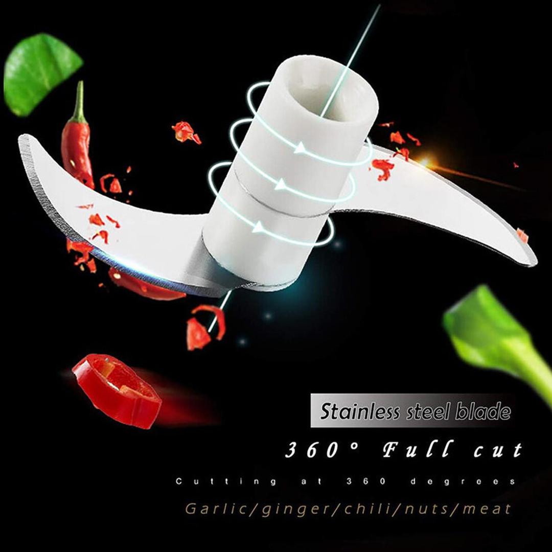 Durable Stainless Steel Manual Food Chopper- 1 Pc for Effortless Food Prep