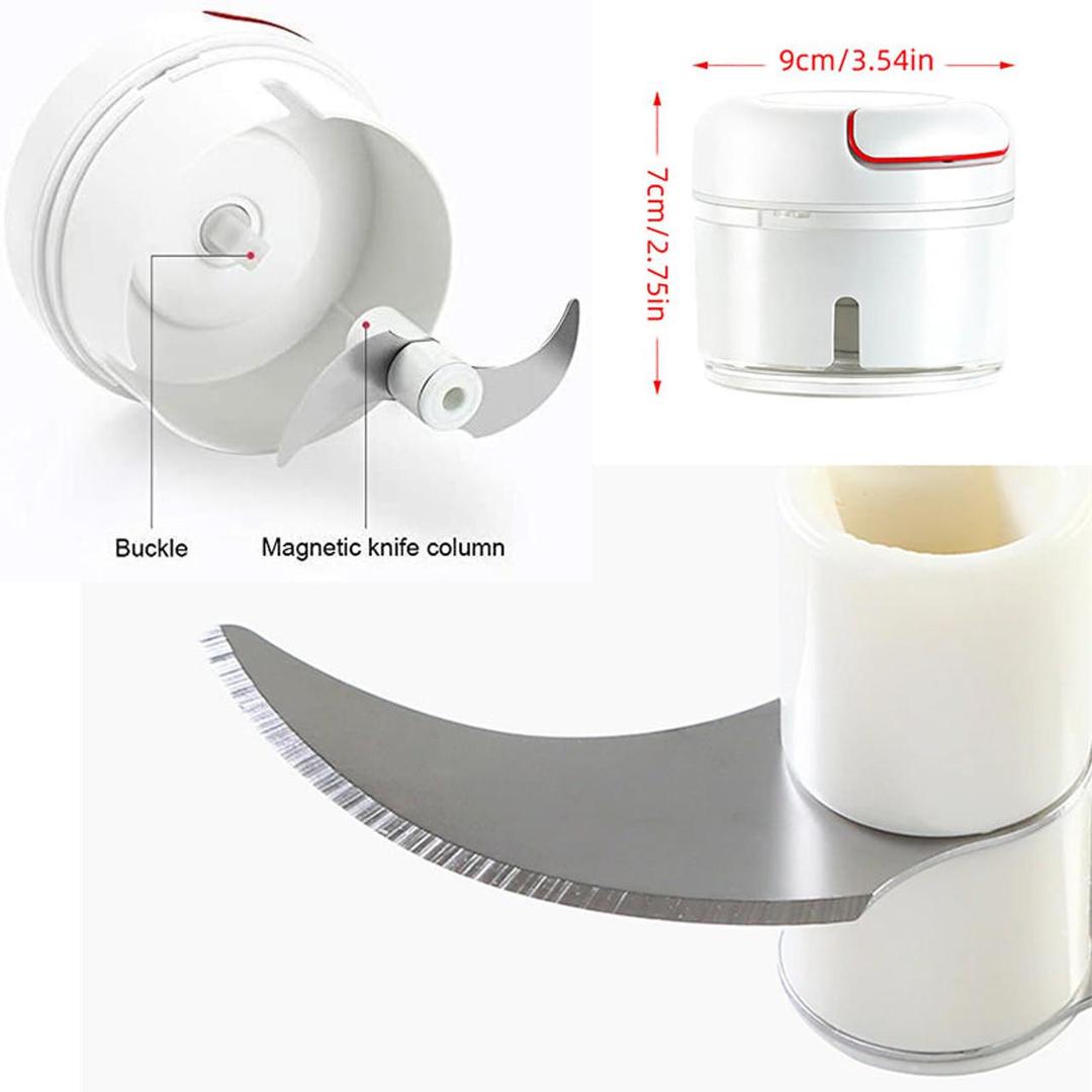 Durable Stainless Steel Manual Food Chopper- 1 Pc for Effortless Food Prep