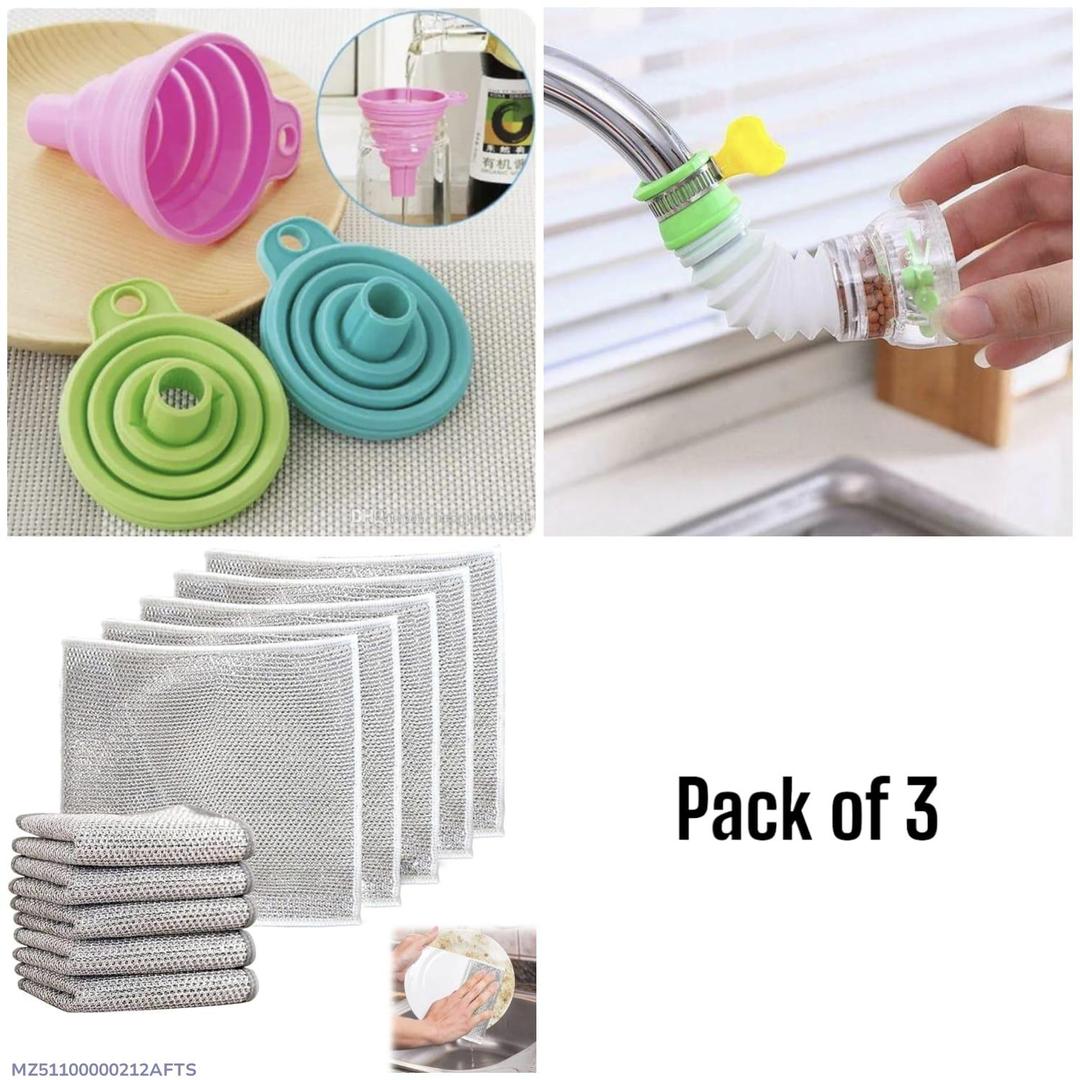 Kitchen Accessories Bundle-Enhance Organization with 3 Pcs of Practical Tools