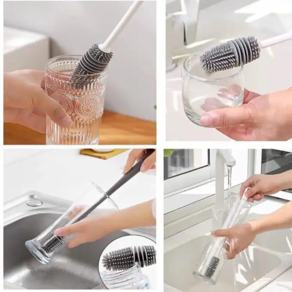 Silicon Bottle Cleaning Brush- Pack of 2