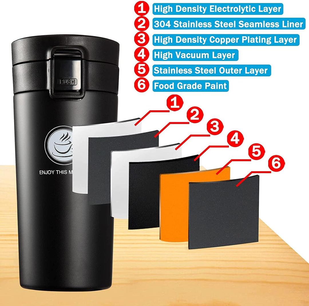 Insulated Travel Coffee Mug- 380 ml