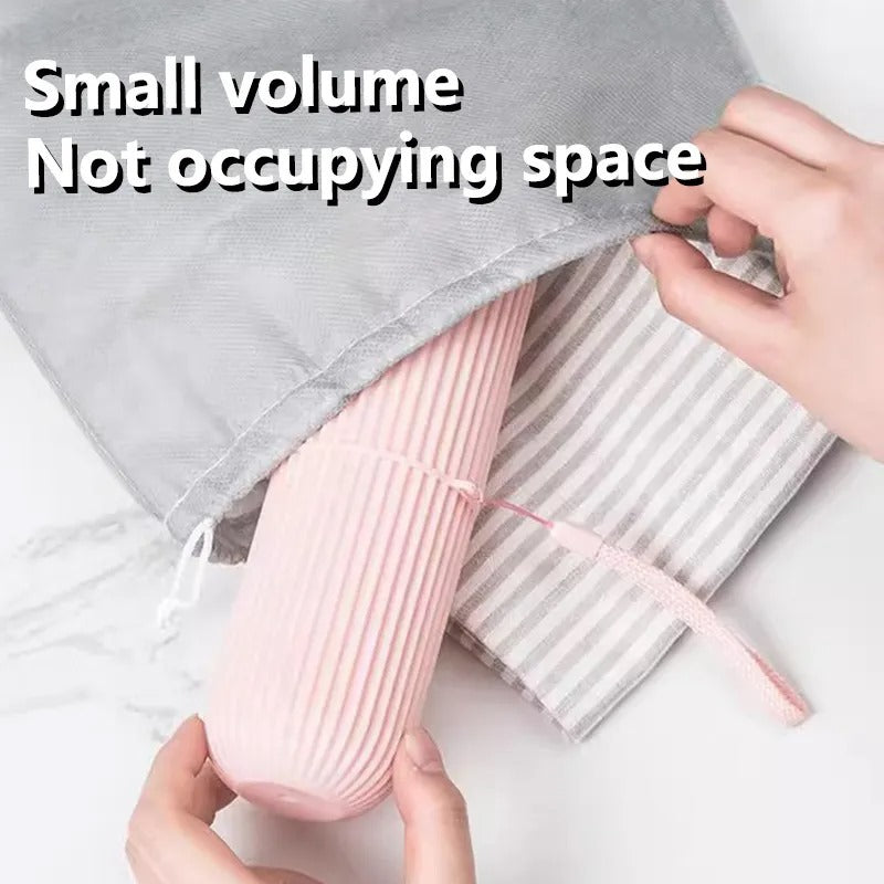Portable Toothbrush Holder Toothpaste Storage Cup Household Travel (random Color)